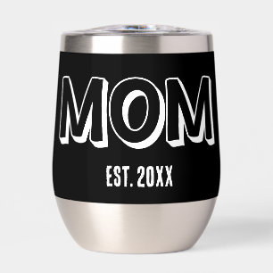 Maman Typographie minimale noire Année d'établisse