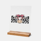 Maman Vache Mignonne Nœud Conception Graphique_1 (Angle)