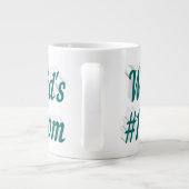 Maman vert demi-texte géant tasse de café (Dos)