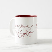 Maman Veut Une Mug De Noël De Nuit Silencieuse (Devant gauche)