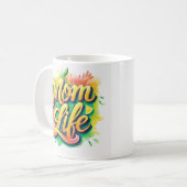 Maman Vie Nom personnalisé Mug - Citronnelle Inspi (Devant gauche)