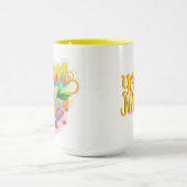Maman Vie Nom personnalisé Mug - Citronnelle Inspi (Centre)