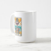 Maman Vie Skeleton Carte Tarot Café Mug (Devant gauche)