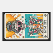 Maman Vie Stickers Carte Tarot Squelette (Devant)