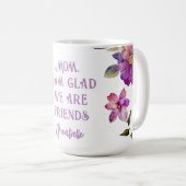 Maman Violet "Content que nous soyons amis" Mug (Devant droit)