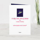 Maman, vous êtes Outta ce monde ! carte (Dos)