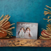 Maman We Love You Personnalisé Photo Plaque (Côté)