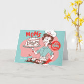 Maman's Bakery Retro Carte de fête des mères (Fleur jaune)