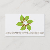 Mamans créant le carte de visite financier de (Dos)