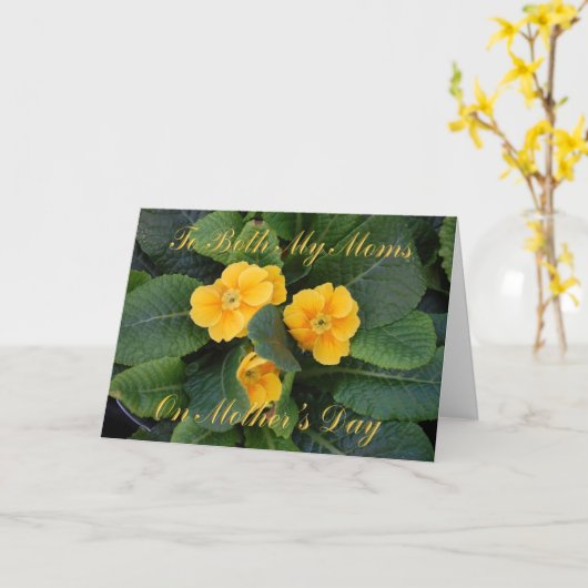 Mamans de lesbienne de carte du jour de mère (Fleur jaune)