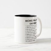 Maman's Favorite Sayings Funny Maman cite Mug (Devant droit)
