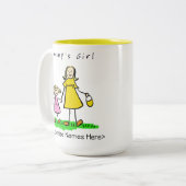 Maman's Girl - Blond Mother & Daughter Custom Mug (Devant gauche)