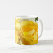 Maman's Mug ! Coupe de café Mug Rose jaune Fleurs (Devant droit)