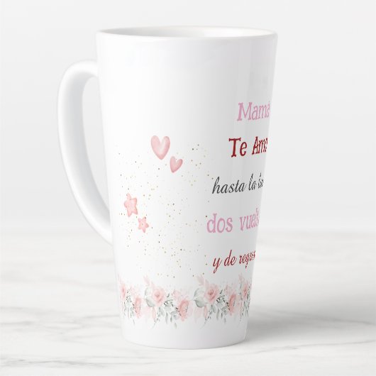 Maman's Sayings Café Mug Espagnol (Angle gauche)