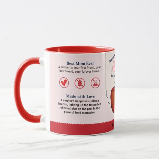 Maman's World Class Apple Love Jam Mug (Gauche)