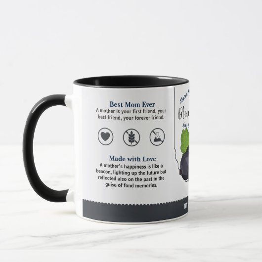 Maman's World Class Blackcurrant Love Jam Mug (Gauche)