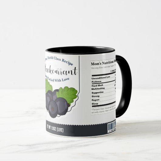 Maman's World Class Blackcurrant Love Jam Mug (Devant droit)
