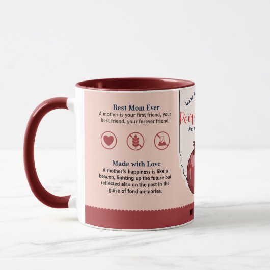 Maman's World Class Pomegranate Love Jam Mug (Gauche)