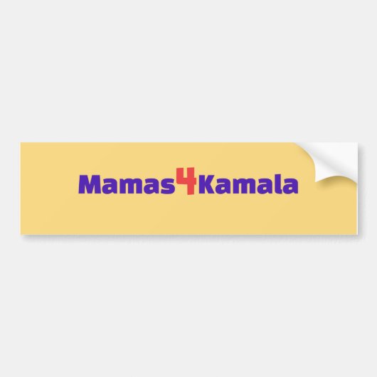 Mamas4Kamala Bumpersticker (Voorkant)