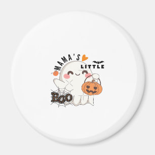 Mama's Boo – Schattige Kawaii Halloween Boo 2025 G Magneet