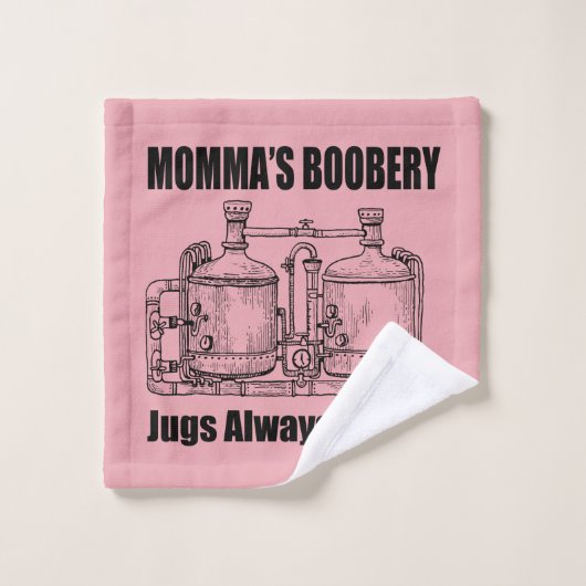 Mama's Boobery Jugs Altijd Op Tap Bad Handdoek (Wasdoekje)