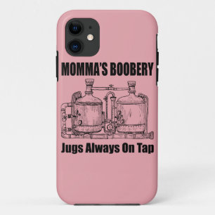 Mama's Boobery Jugs Altijd Op Tap iPhone 11 Hoesje