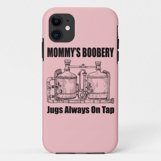 Mama's Boobery Jugs Altijd Op Tap Case-Mate iPhone Case (Achterkant)
