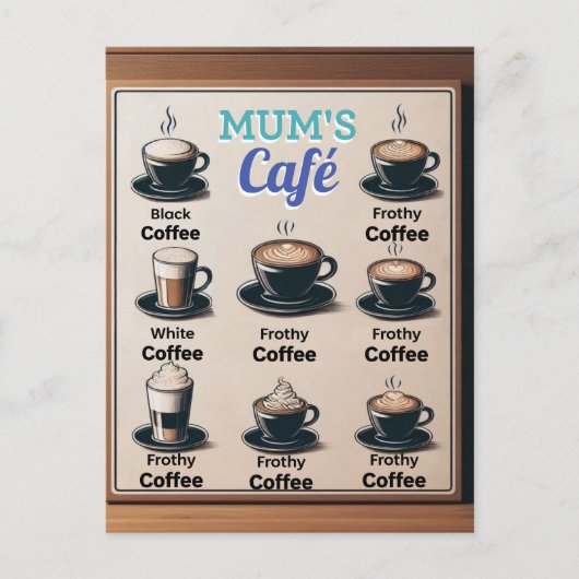 Mama's Cafe Briefkaart (Voorkant)