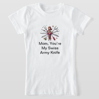 Mama's Day Gift: Mam, je bent mijn Zwitserse leger T-shirt