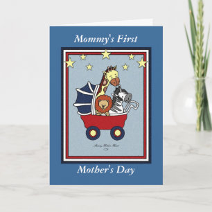 Mama's eerste Moederdag- Americana stijl Kaart