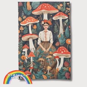 Mama's Frida Mushroom Forest foerageren Kerstmis Theedoek