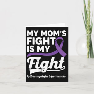 Mama's gevecht is mijn gevecht Paarse fibromyalgie Kaart
