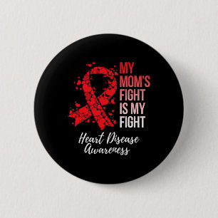 Mama's gevecht is mijn strijd tegen hartziekte bew ronde button 5,7 cm