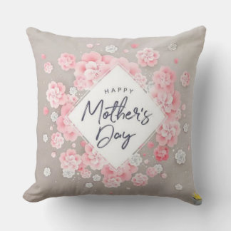 Mama's gezellige hoek: Floral Happy Moederdag Pill Kussen