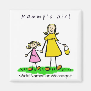 Mama's Girl - moeder en dochter Blonde Magnet Magneet