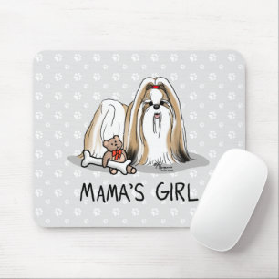 Mama's Girl Shih Tzu (tan wit) Dog Mam Cute Muismat