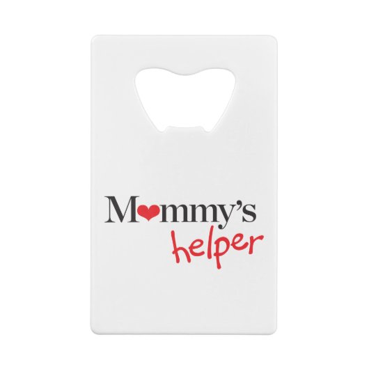 Mama's Helper Kredietkaart Flessenopener (Achterkant)
