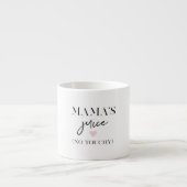 Mama's Juice Funny Quote | Beste mama Gift Espresso Kop (Voorkant)