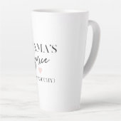 Mama's Juice Funny Quote | Beste mama Gift Latte Mok (Rechterhoek)