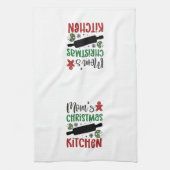 Mama's Kerst Keuken Vakantie Decor Theedoek (Verticaal)