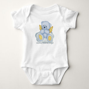 Mama's kleine engel (blauw) Baby Creeper Romper