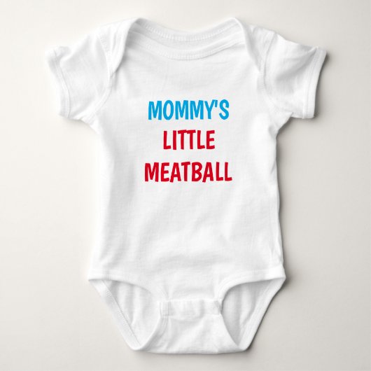 Mama's kleine gehaktbal romper (Voorkant)