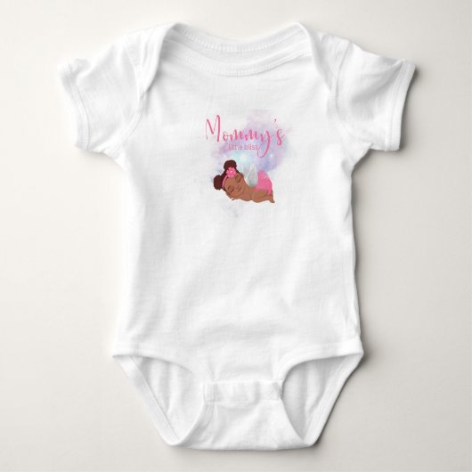 Mama's kleine geluksbaby romper  (Voorkant)
