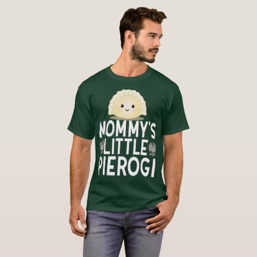 mama's kleine pierogi Schattigee Kinder poolse voe T-shirt (Voorkant volledig)