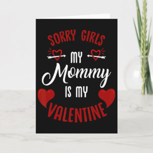 Mama's kleine Valentijnsdag schatje familie liefde Kaart