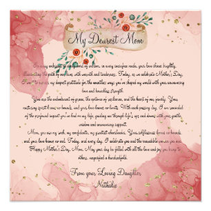 Mama's liefde: een tijdloos eerbetoon aan mama foto afdruk