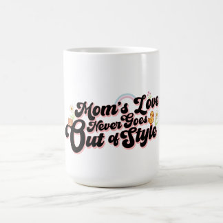 Mama's Liefde Gaat Nooit Uit de Mode Cute Retro Koffiemok