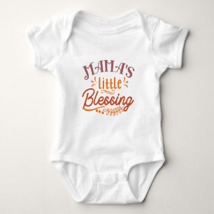 Mama's Little Blessing Typografie  Romper