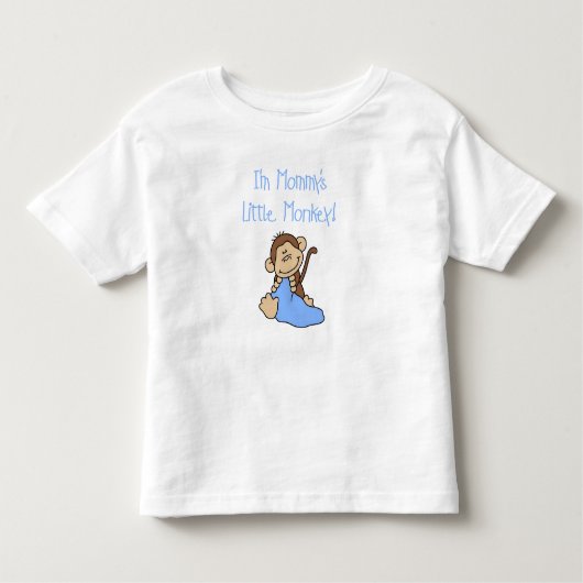 Mama's Little Boy Monkey Kinder Shirts (Voorkant)