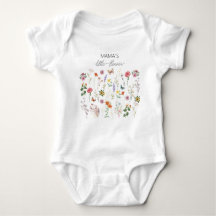 Mama's Little Flower Wild Flowers Baby bodysuit